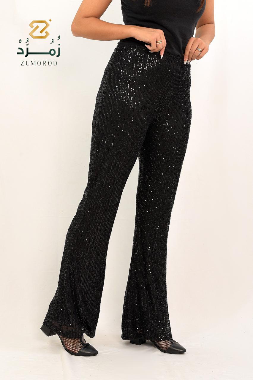 Black Sequins pants Lined